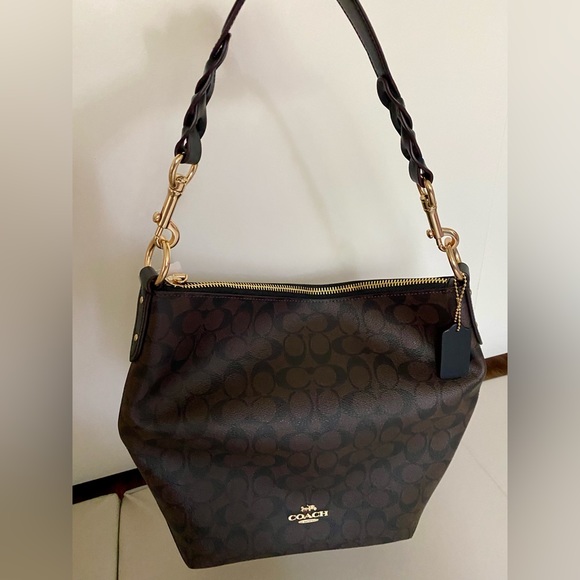 Coach Signature Abby Duffle. Brown/Black. NEW with tags. - Picture 4 of 10